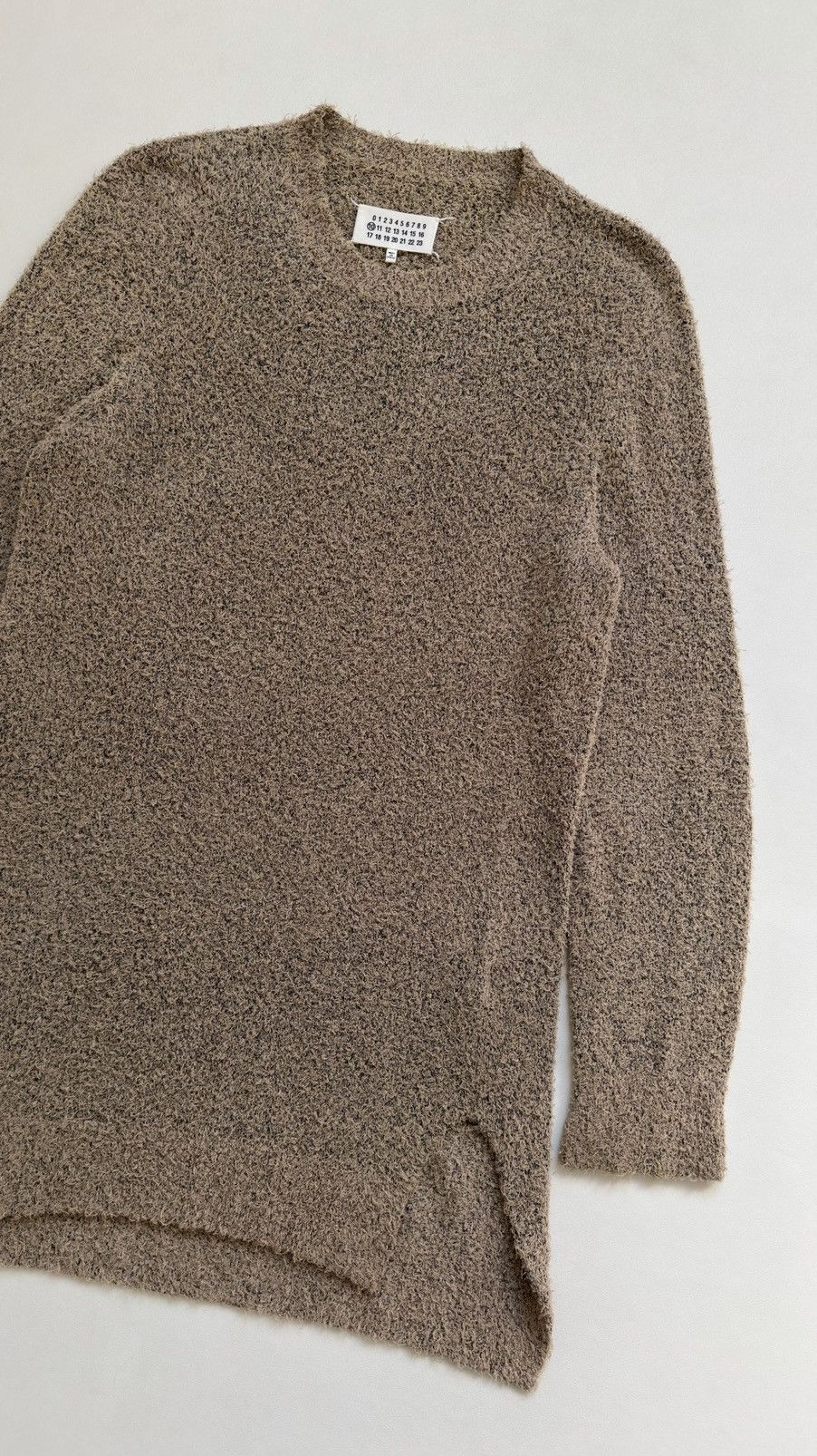 Maison Margiela S/S 15 Longline Beige/Black ‘Boucle’ Sweater Size US M / EU 48-50 / 2 - 5 Thumbnail
