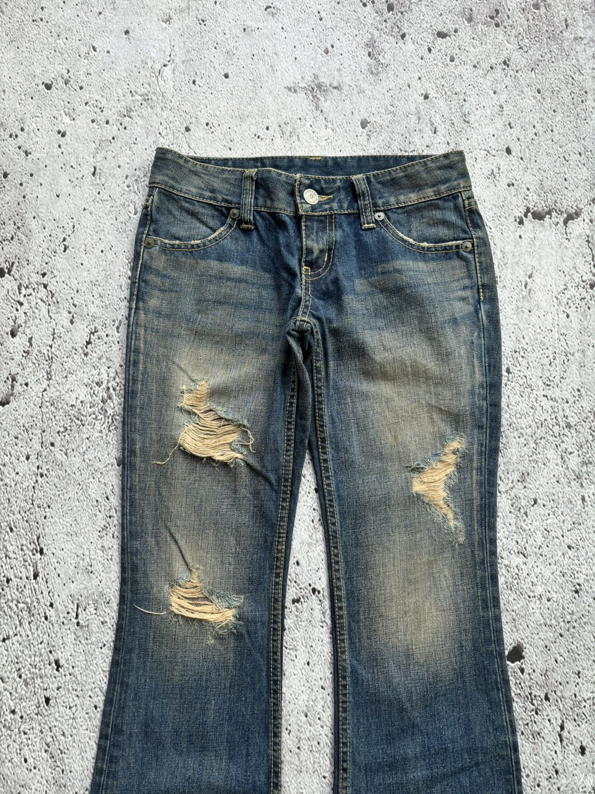 Tornado Mart 2000's Flare Moussy Denim Jeans Size US 29 - 5 Thumbnail