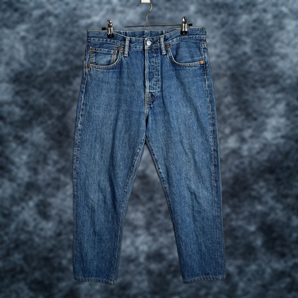 Acne Studios Acne Studios 1996 Dark Blue Trash Jeans Adult Mens 30 x 24 Denim Blue 8/10 Vintage Straight Jeans Size US 30 / EU 46 - 1 Thumbnail