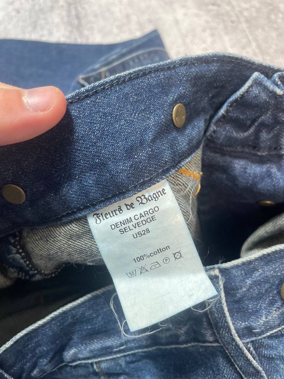 Japanese Brand Fleurs De Bagne Engineered Vibe Selvedge Denim Jeans Y2K Size US 28 / EU 44 - 10 Thumbnail
