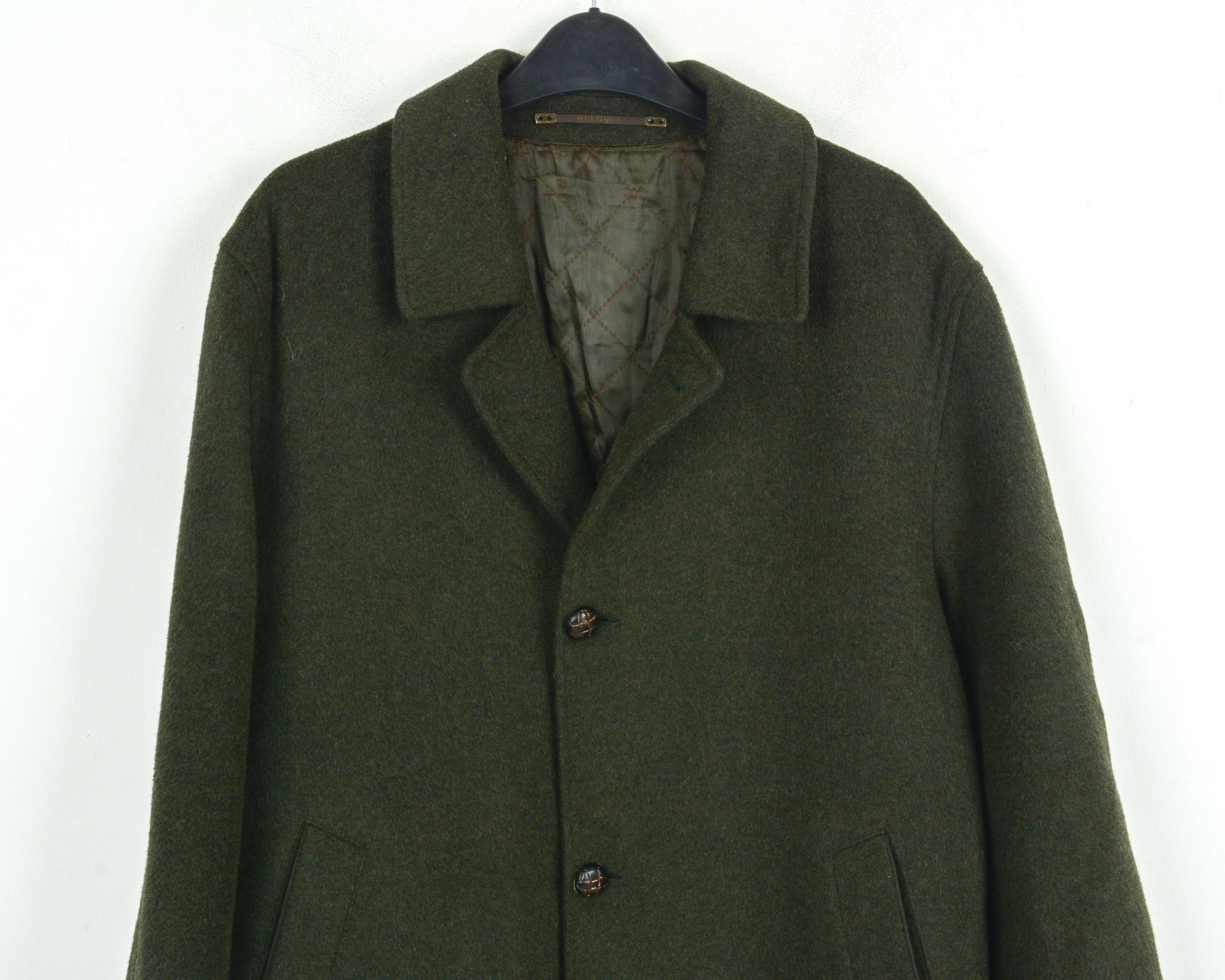 Vintage OLLOQUI Loden Touch Mens M Wool Jacket Over Coat Grey Warm Size US M / EU 48-50 / 2 - 4 Thumbnail