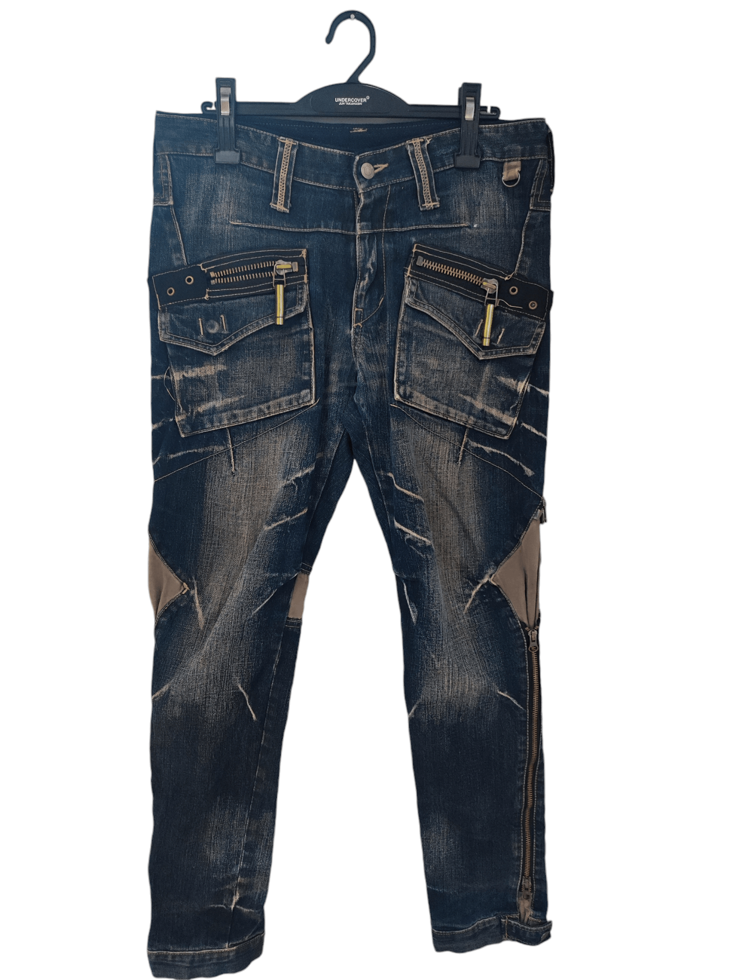 If Six Was Nine × Le Grande Bleu (L.G.B.) × PPFM super rusty PPFM mud wash multipocket multizipper jeans W32 Size US 32 / EU 48 - 1 Thumbnail
