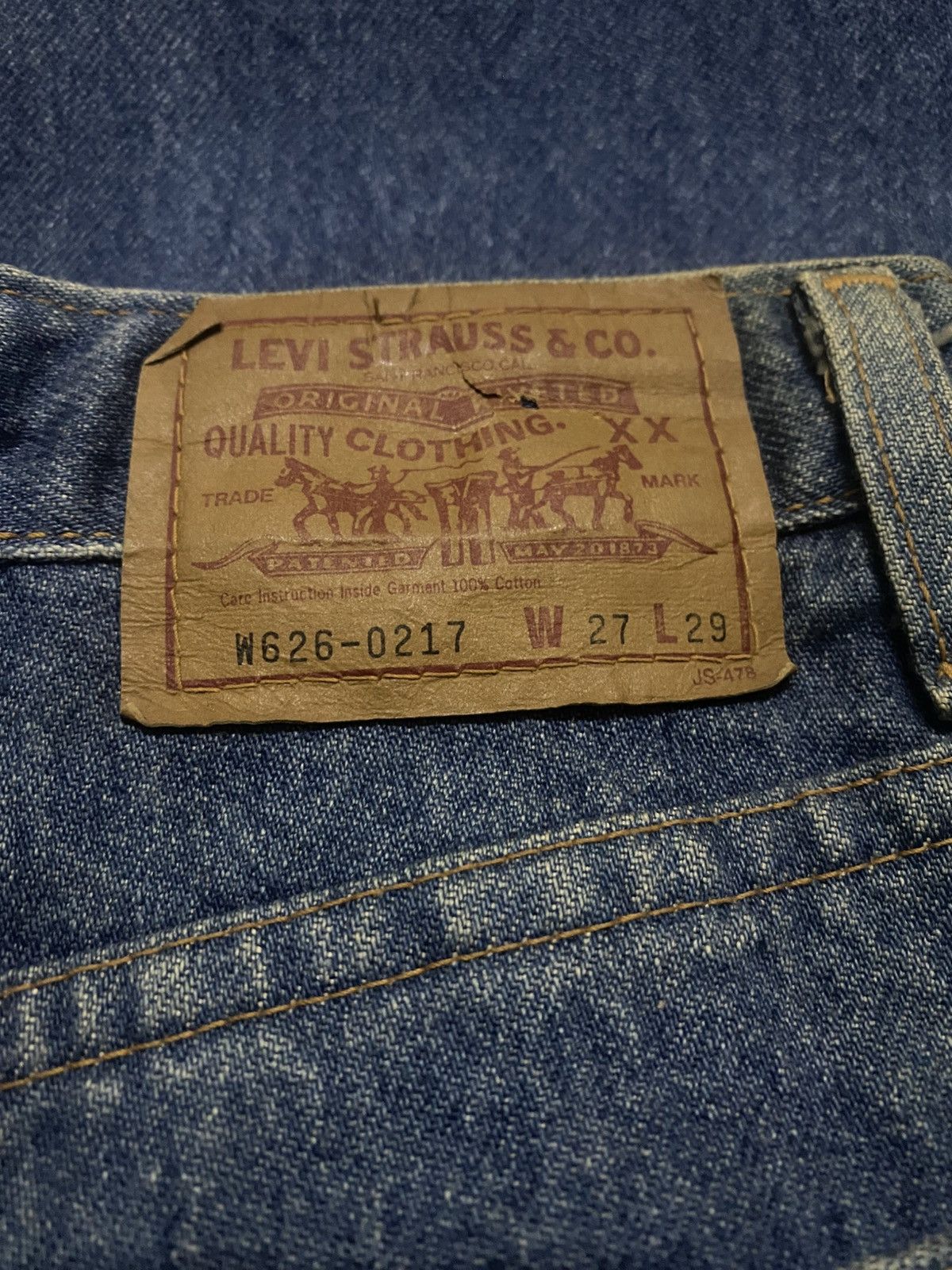 Levi's Vintage Clothing Vintage 2000s Levis For Kids Made In Japan Jeans Size US 26 / EU 42 - 6 Thumbnail