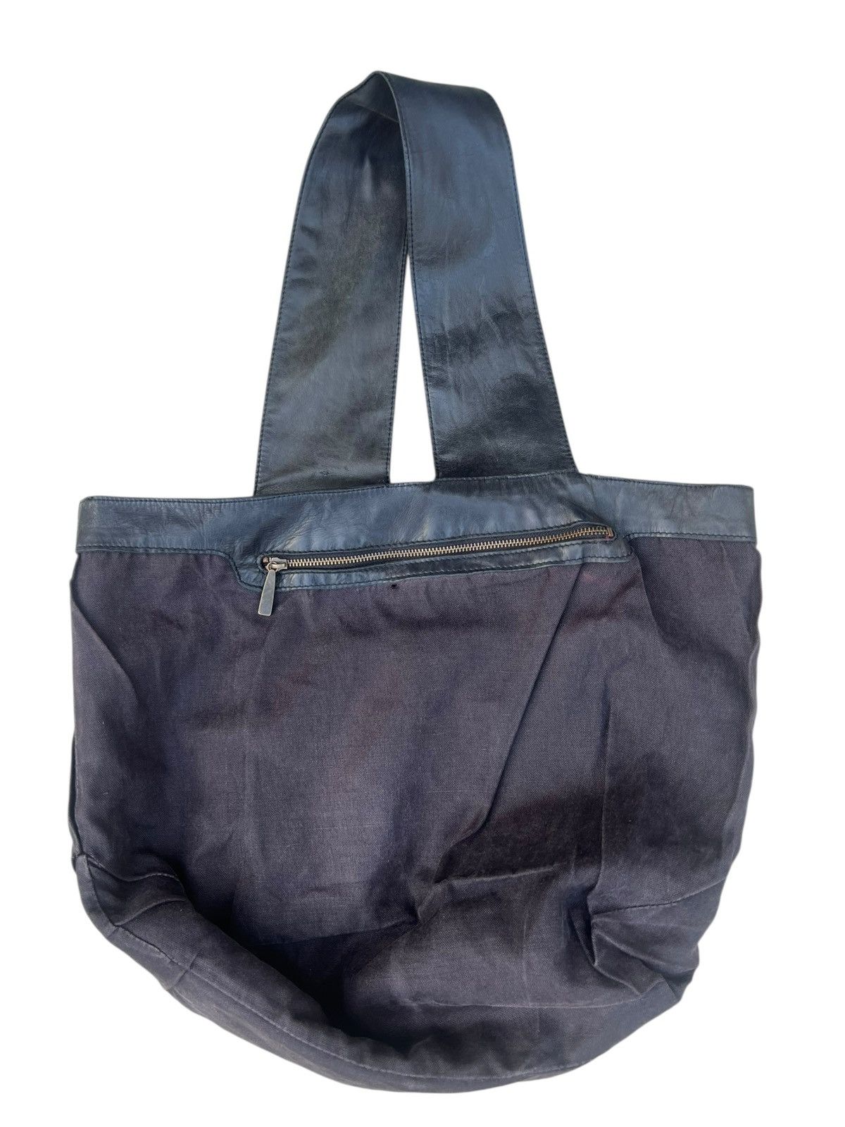 Leather Jurgen Lehl Japan Faded Patina Leather Asymmetrical Bag Size ONE SIZE - 12 Thumbnail