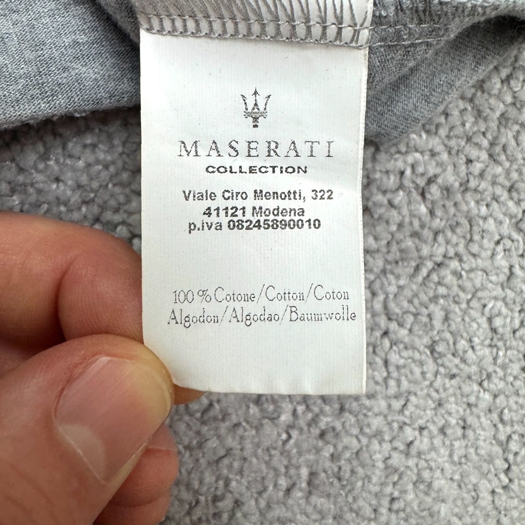 Maserati Maserati T-Shirt Crew Neck Mens 3XL Gray Short Sleeve Pocket Tee Shirt Size US XXL / EU 58 / 5 - 6 Thumbnail
