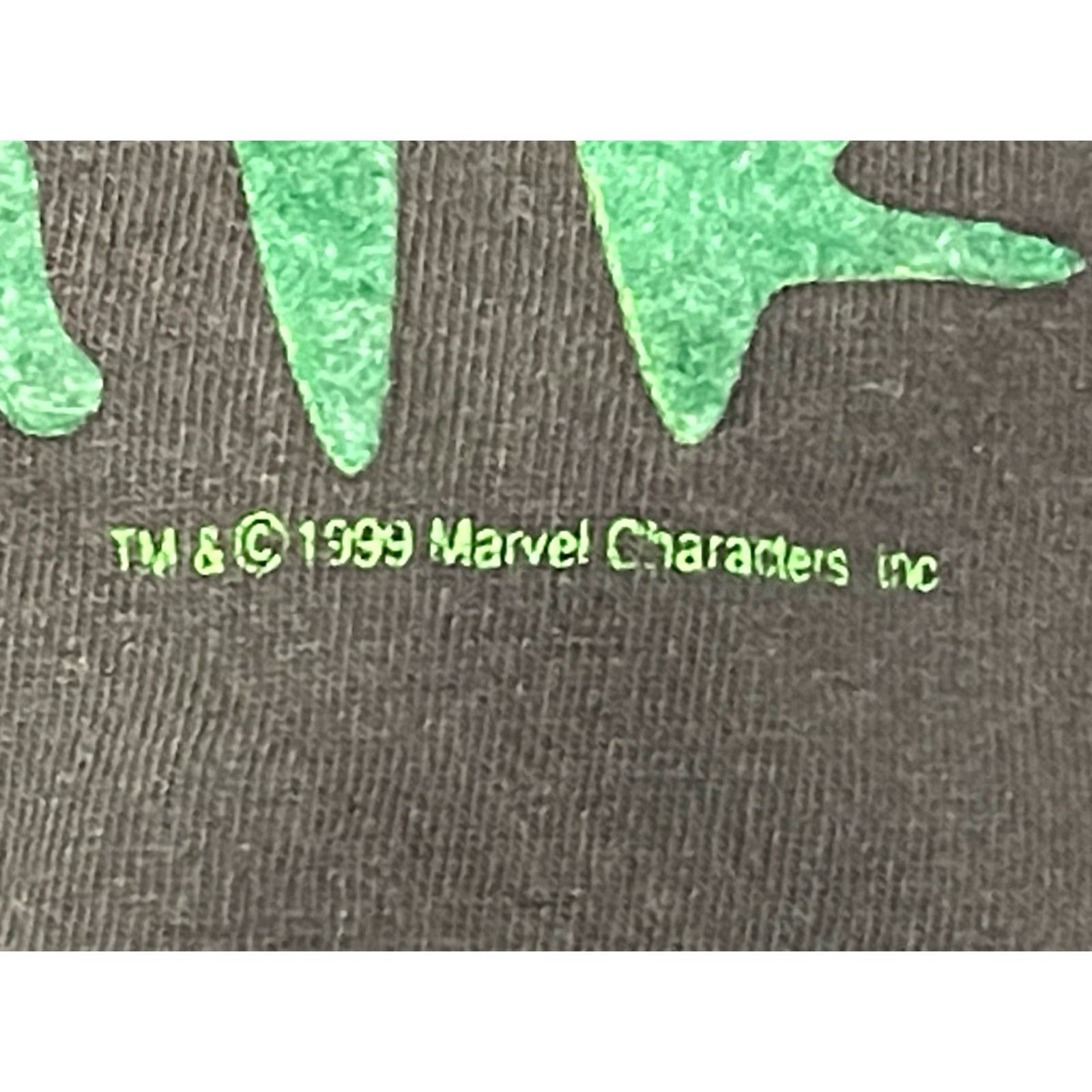 Vintage VINTAGE Marvel Incredible Hulk Long Sleeve T-Shirt Black Velvet Flocked LRG Men's 1999 Size US L / EU 52-54 / 3 - 3 Thumbnail