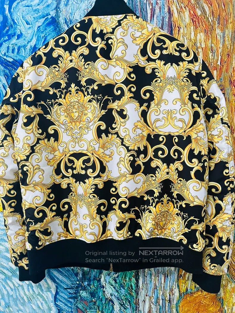 Versace Versace Cotton jacket coat Size US L / EU 52-54 / 3 - 6 Thumbnail