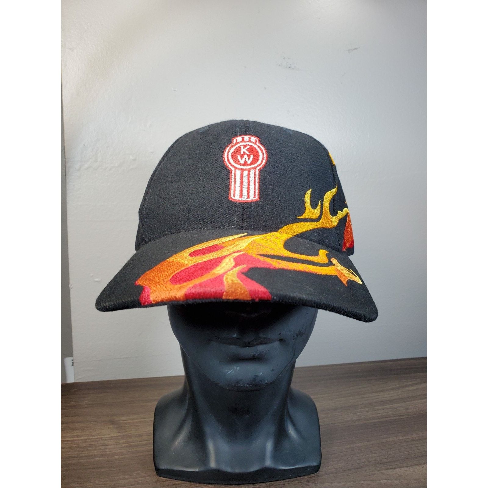 Vintage KENWORTH Truck Company Flame Hat Cap Fire Trucking Trucker Size ONE SIZE - 4 Thumbnail