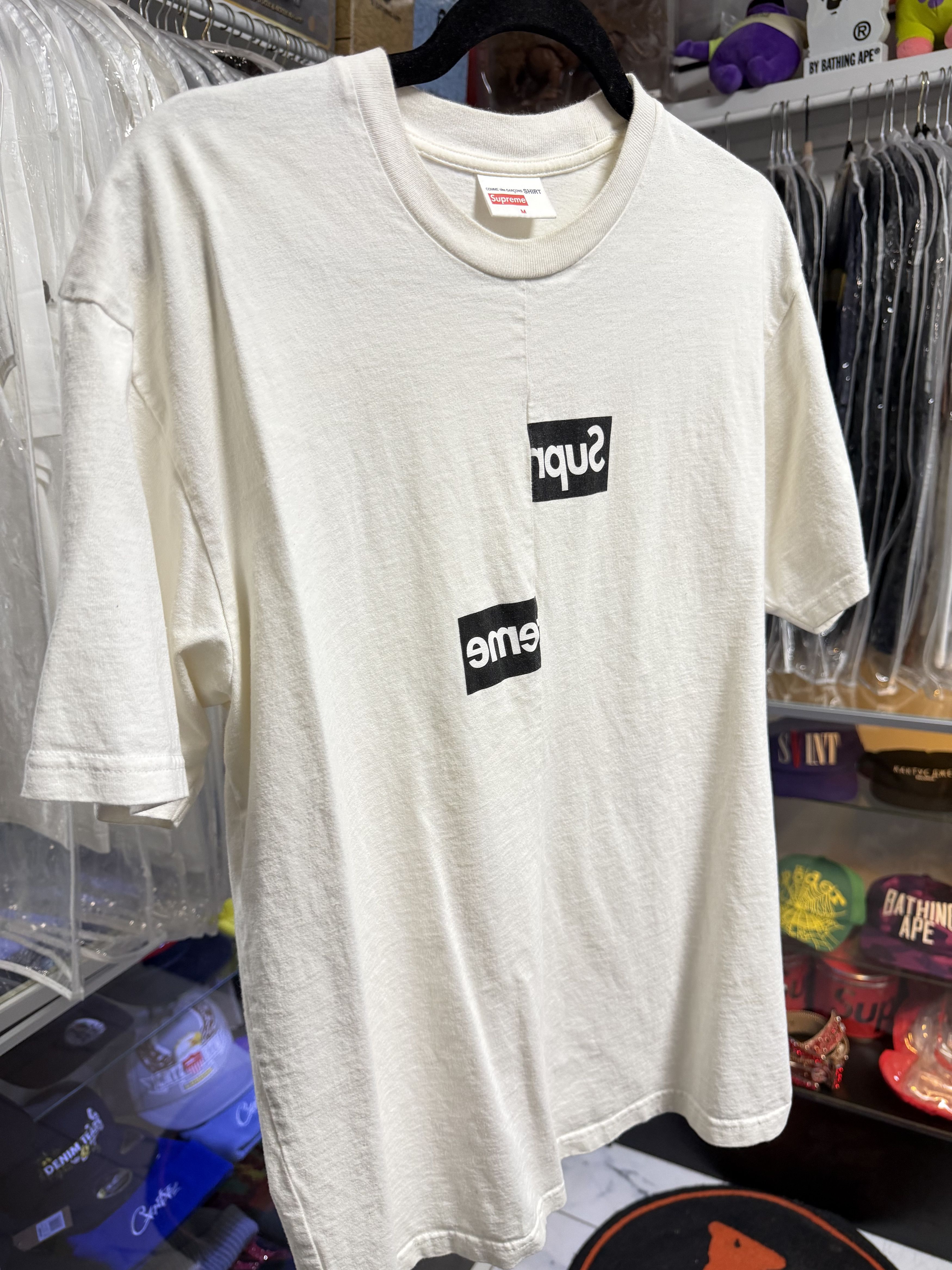 Comme des Garcons Supreme x Comme Des Garçons Split Box Logo Medium Used Size US M / EU 48-50 / 2 - 1 Thumbnail