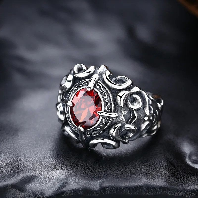 Other Retro Red Heart Ring Size ONE SIZE - 4 Thumbnail