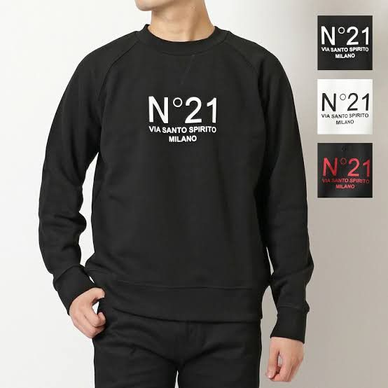 Designer × N21 N⁰21 Numero Ventuno Sweatshirt Size US M / EU 48-50 / 2 - 2 Thumbnail
