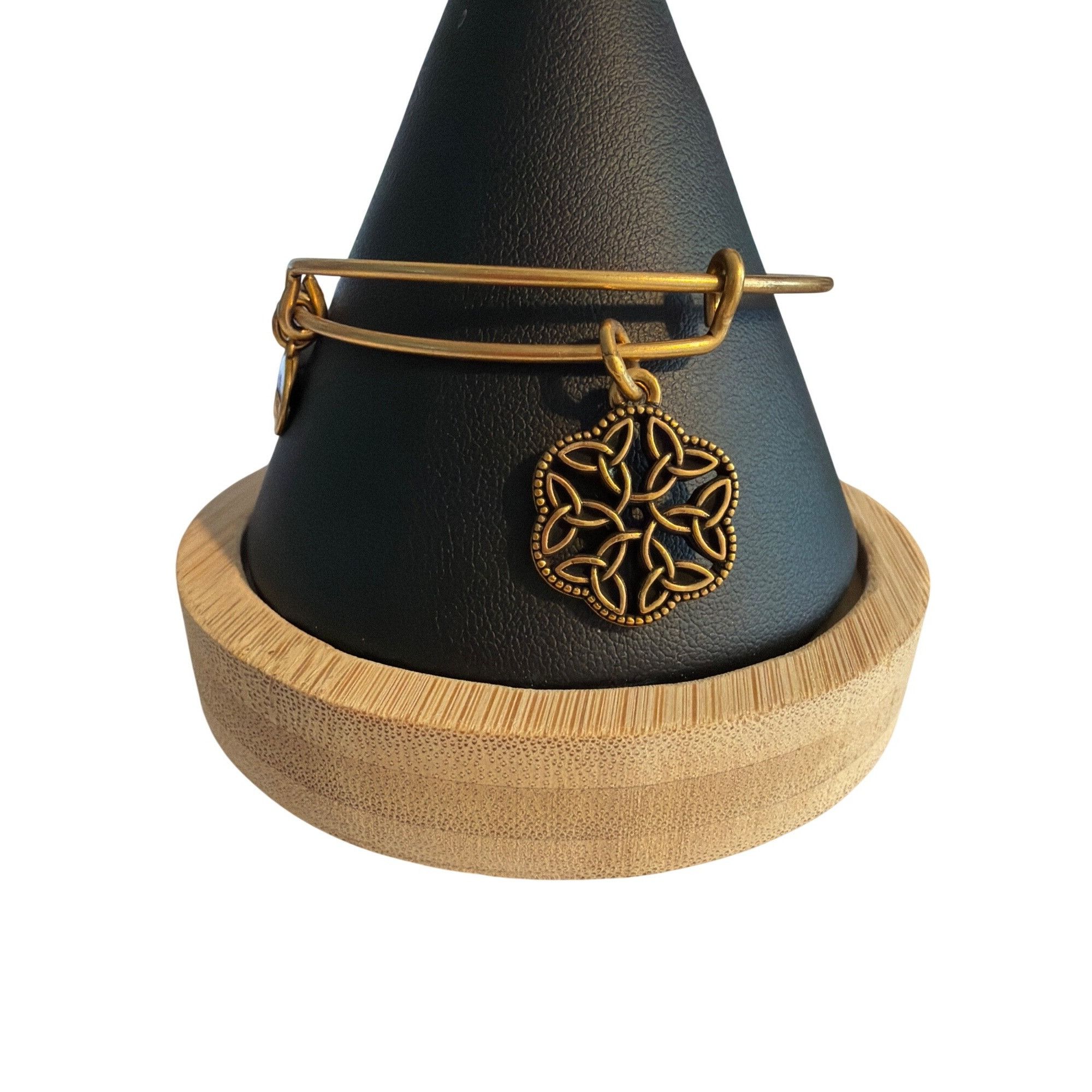 Other Alex And Ani Endless Knot Energy Bracelet Gold Tone Expandab Size ONE SIZE - 1 Thumbnail