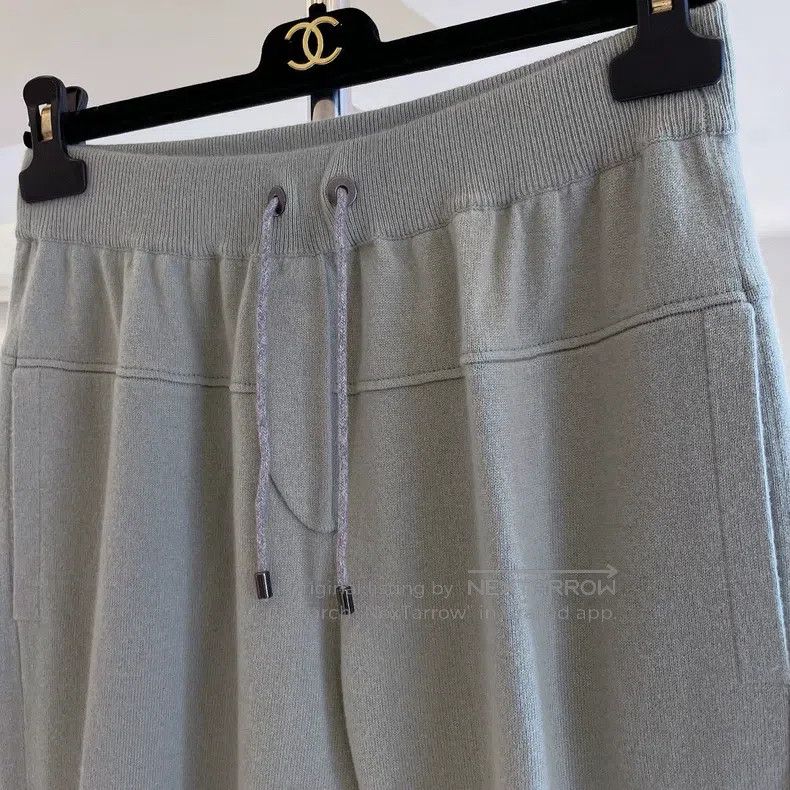 Brunello Cucinelli Brunello Cucinelli size M Avocado Green Cashmere Pants Size 25" / US 0 / IT 36 - 5 Thumbnail