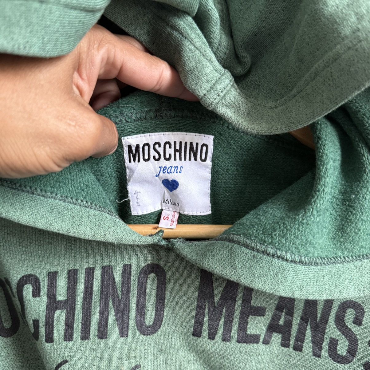 Moschino Vintage Moschino Means Hoodie Size US S / EU 44-46 / 1 - 3 Thumbnail