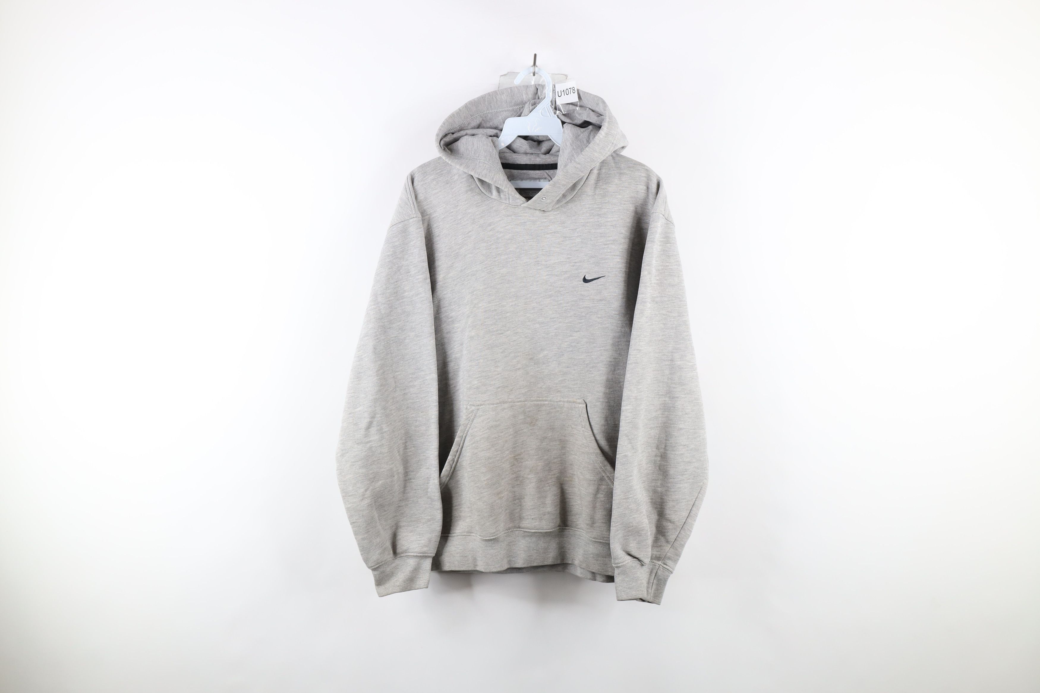 Nike Vintage Nike Travis Scott Mini Swoosh Hoodie Sweatshirt Gray | Grailed