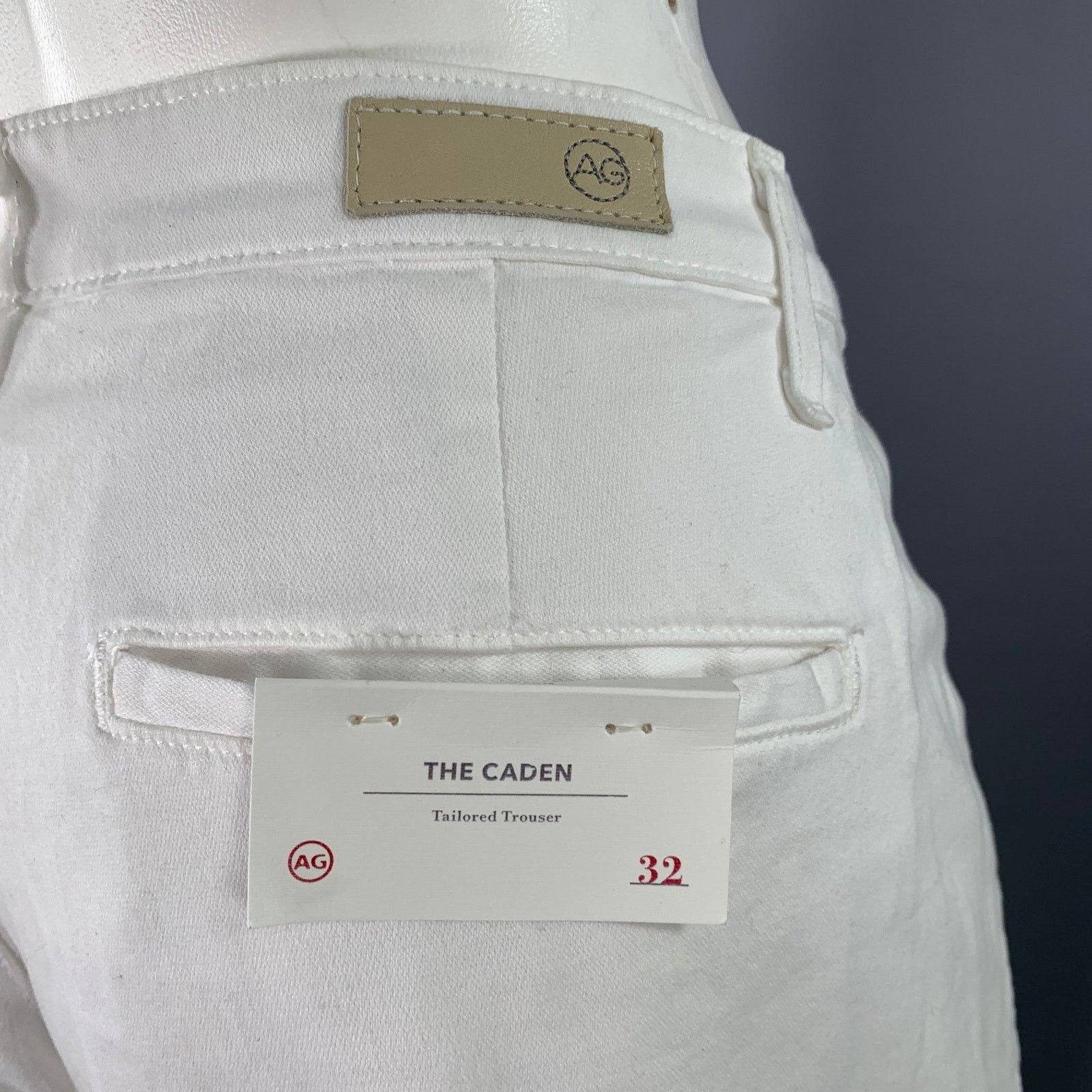 AG Adriano Goldschmied ADRIANO GOLDSCHMIED Size 32 Caden White Cotton Blend Jeans Size 32" / US 10 / IT 46 - 3 Thumbnail