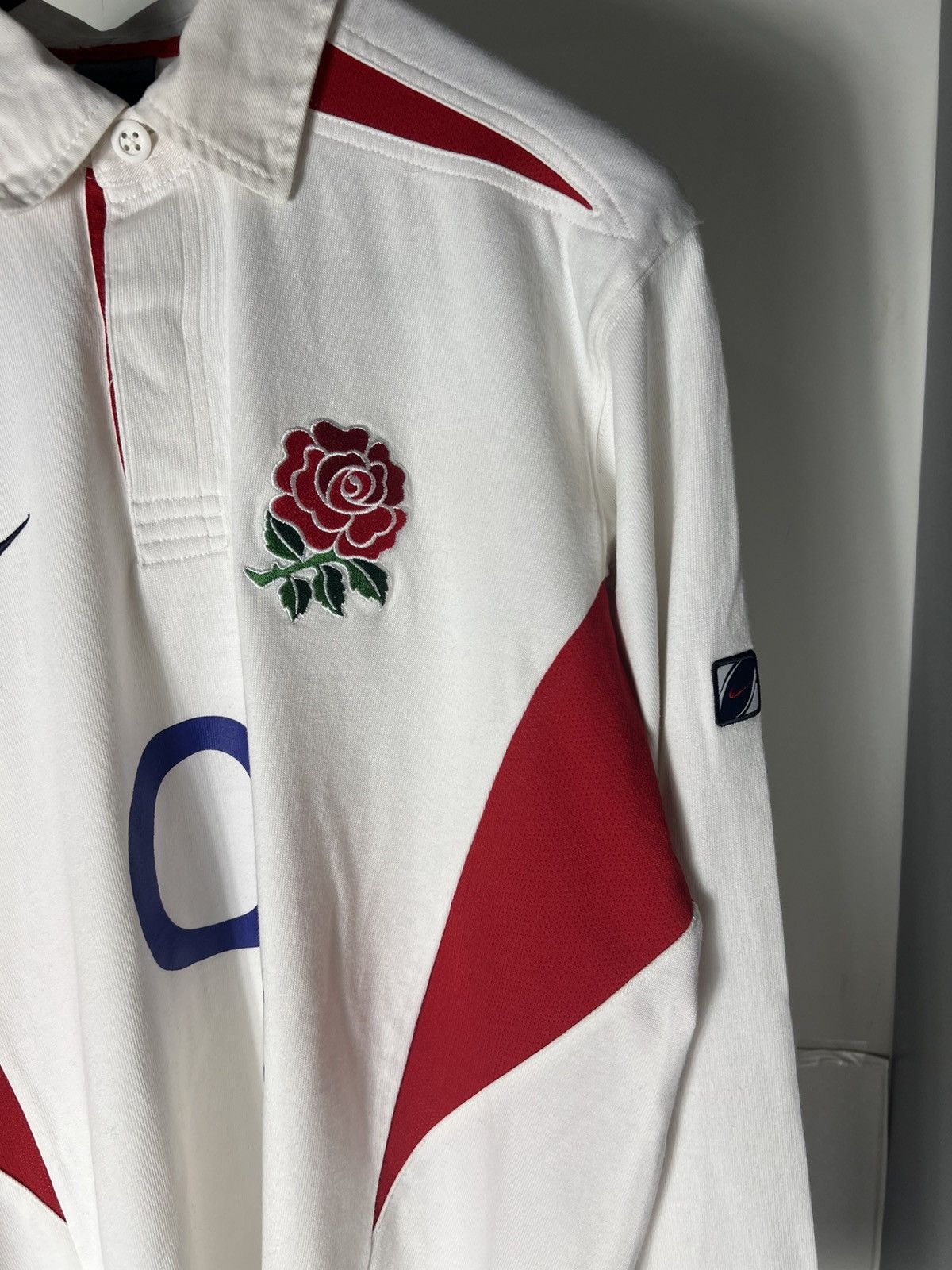 Nike × Vintage VERY RARE NIKE RETRO ENGLAND RUGBY JERSEY BLOKECORE Y2K 90s Size US L / EU 52-54 / 3 - 5 Thumbnail