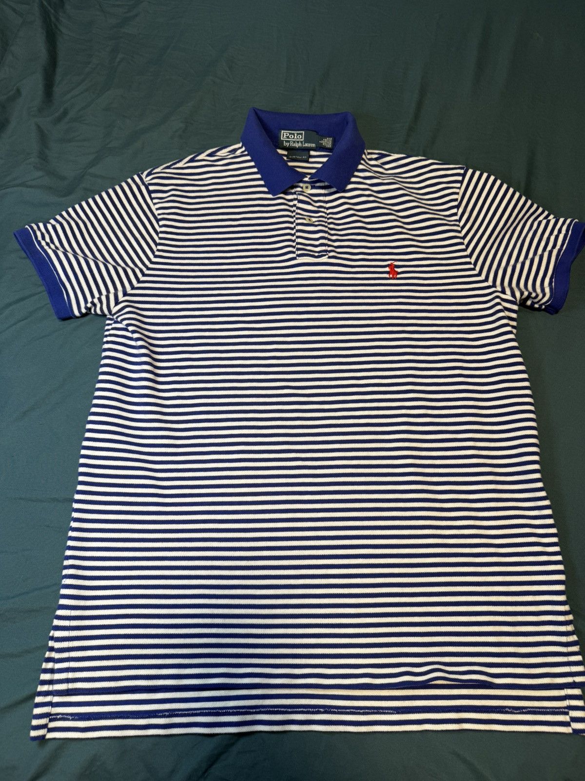 Polo Ralph Lauren Polo Ralph Lauren Custom-Slim-Fit Striped Polo Size US L / EU 52-54 / 3 - 1 Thumbnail