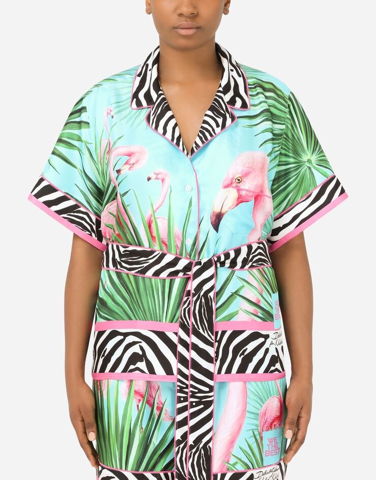 Dolce & Gabbana o1y0925 Short Sleeves Shirt in Multicolor Size XS / US 0-2 / IT 36-38 - 2 Thumbnail
