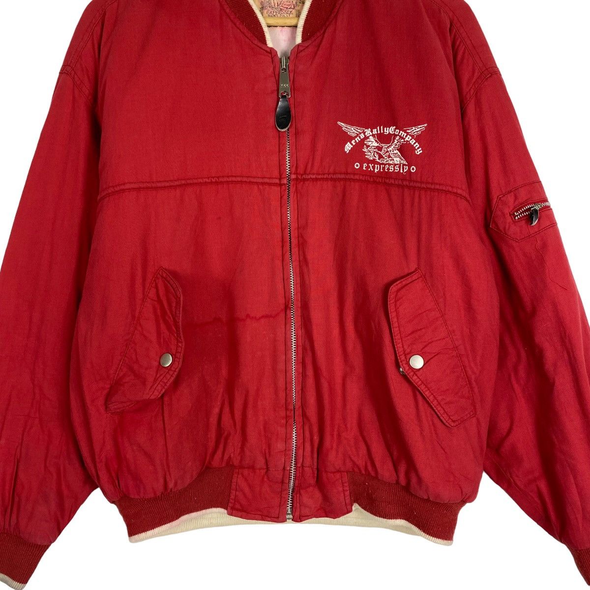 Japanese Brand EXPRESSLY MEN'S RALLY COMPANY BIG LOGO BOMBER JACKET Size US M / EU 48-50 / 2 - 7 Thumbnail