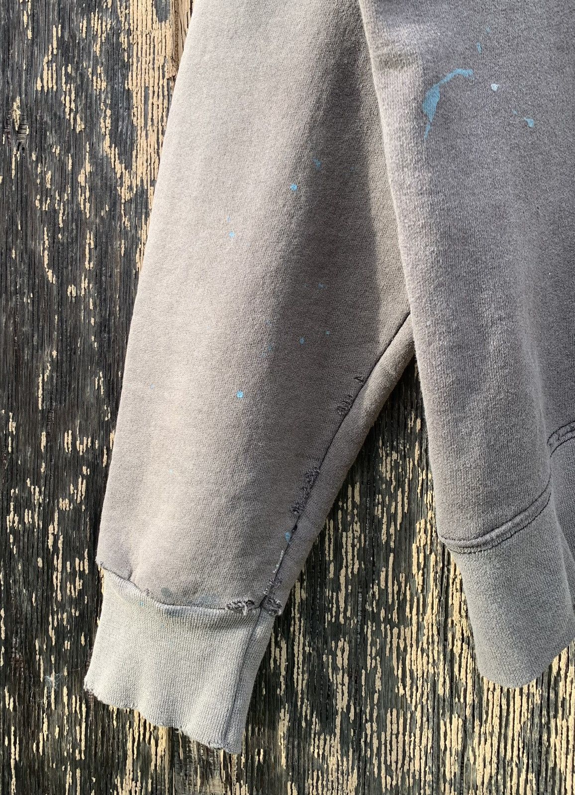 Vintage Vintage Thrashed Sun Faded Blank Hoodie 90s Paint Boxy M Size US M / EU 48-50 / 2 - 4 Thumbnail