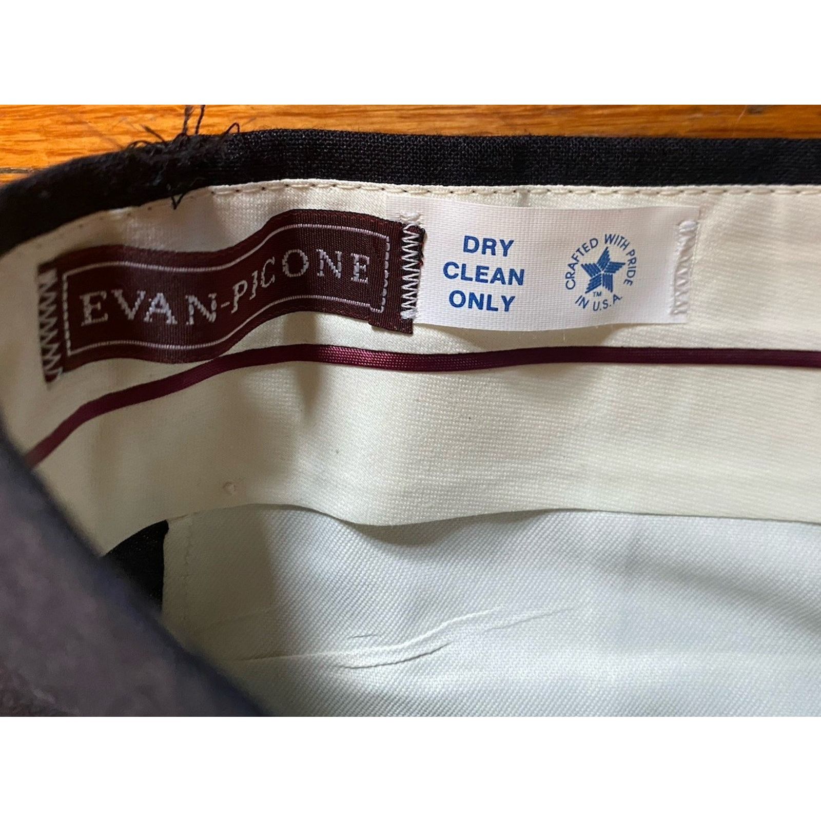 Evan Picone NWT USA Evan Picone Men’s Navy Pants Wool W36 Unfinished Hem Size US 36 / EU 52 - 2 Thumbnail