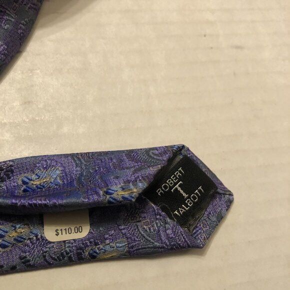 Robert Talbott Robert talbott men's new purple 100%silk tie 4" X 60" Size ONE SIZE - 5 Thumbnail