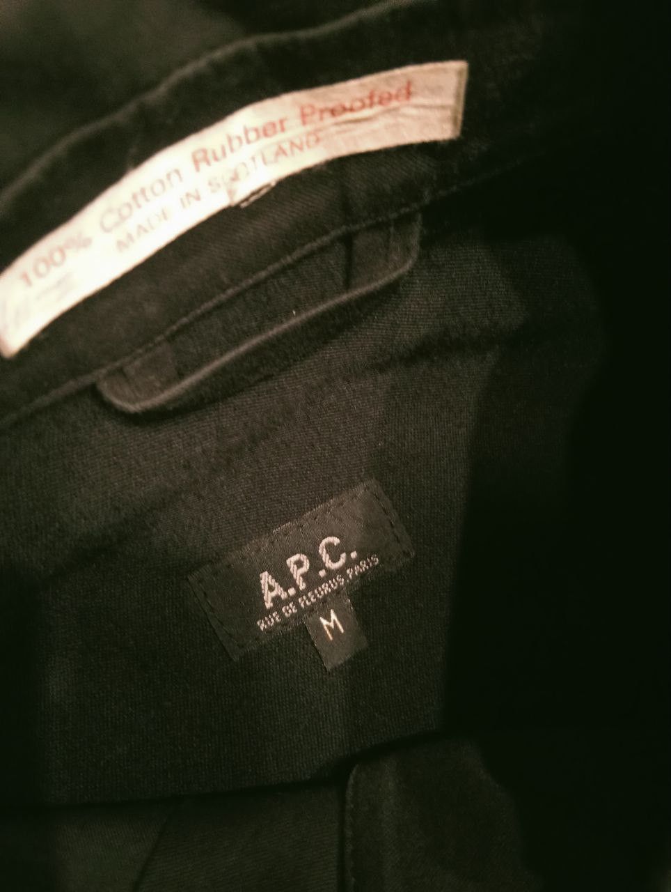 A.P.C. A.P.C COTTON RUBBER PROOFED LONG JACKET Size US M / EU 48-50 / 2 - 7 Thumbnail