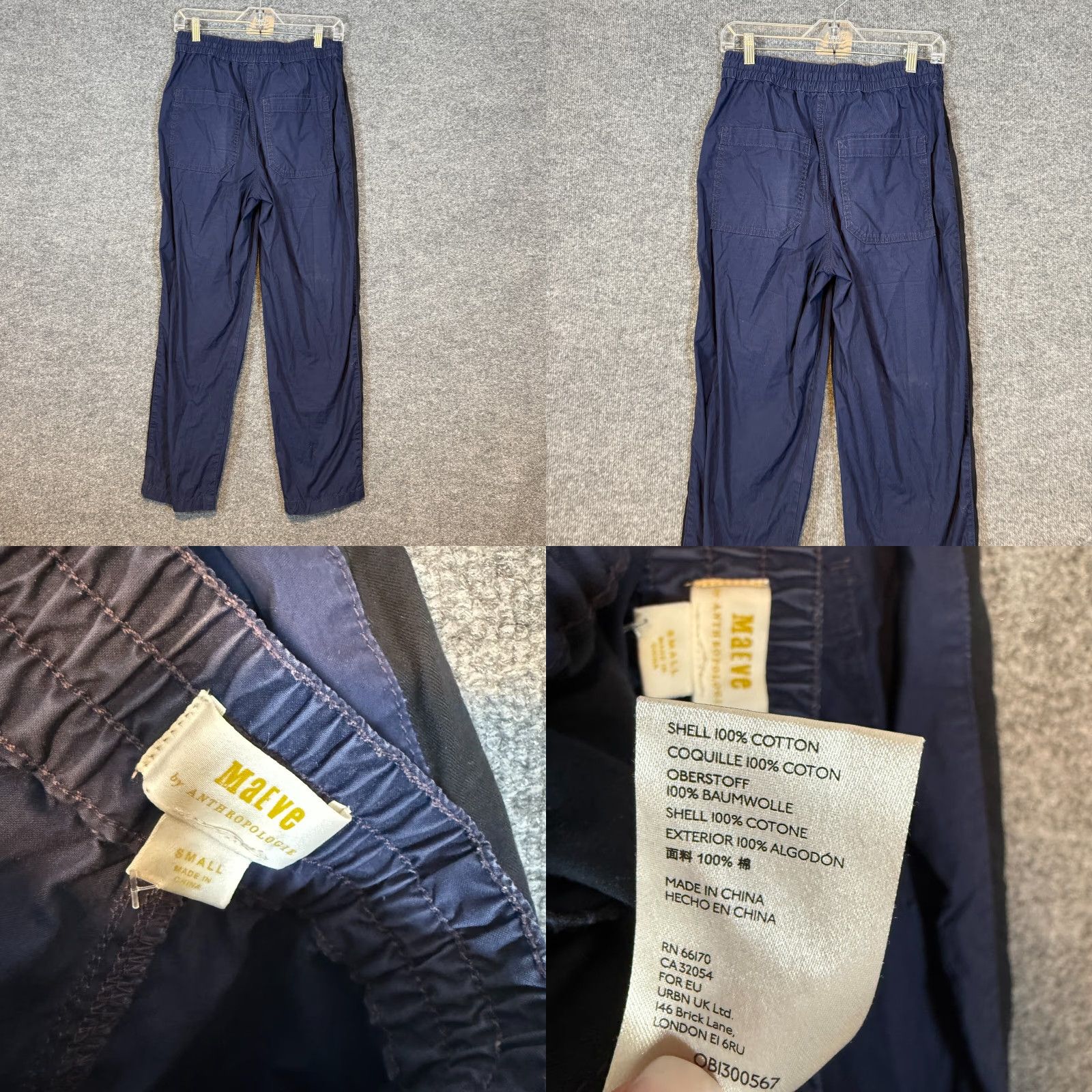 Anthropologie Anthropologie Pants Women's Blue Straight Leg Chino Regular Size S Bohemian Lightweight Stretch Casual Fall Spring Summer Mens? Size 28" / US 6 / IT 42 - 8 Thumbnail