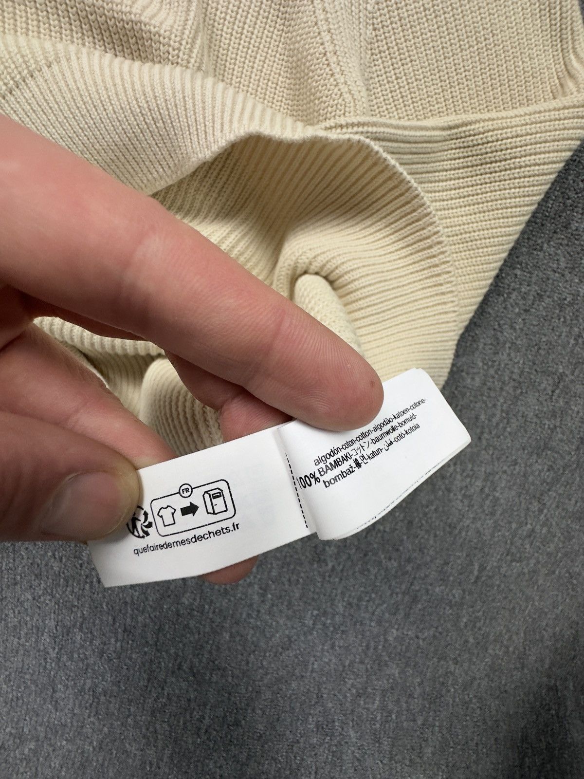Zara Zara Cotton Half Zip Beige Sweater Size XL Size US XL / EU 56 / 4 - 7 Thumbnail