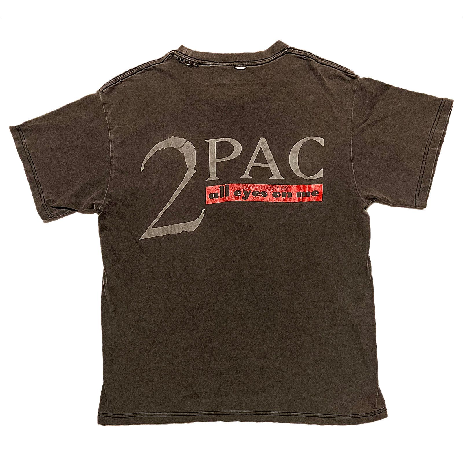 Vintage Vintage 2Pac All Eyez On Me T-Shirt Size US M / EU 48-50 / 2 - 2 Thumbnail