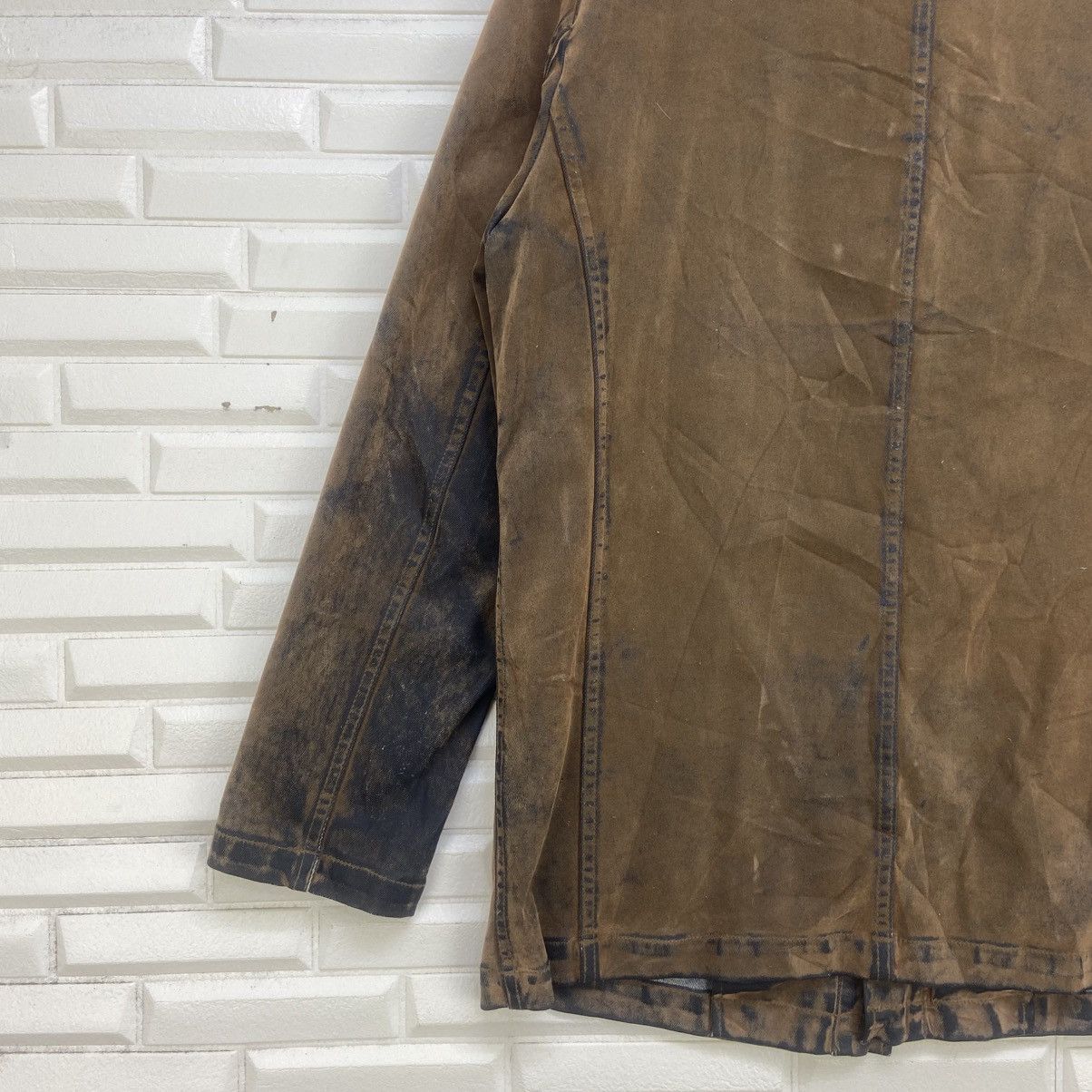 Vintage Baffy Hard Wear Soft Denim Polyurethane Chore Worker Jacket Size US M / EU 48-50 / 2 - 9 Thumbnail