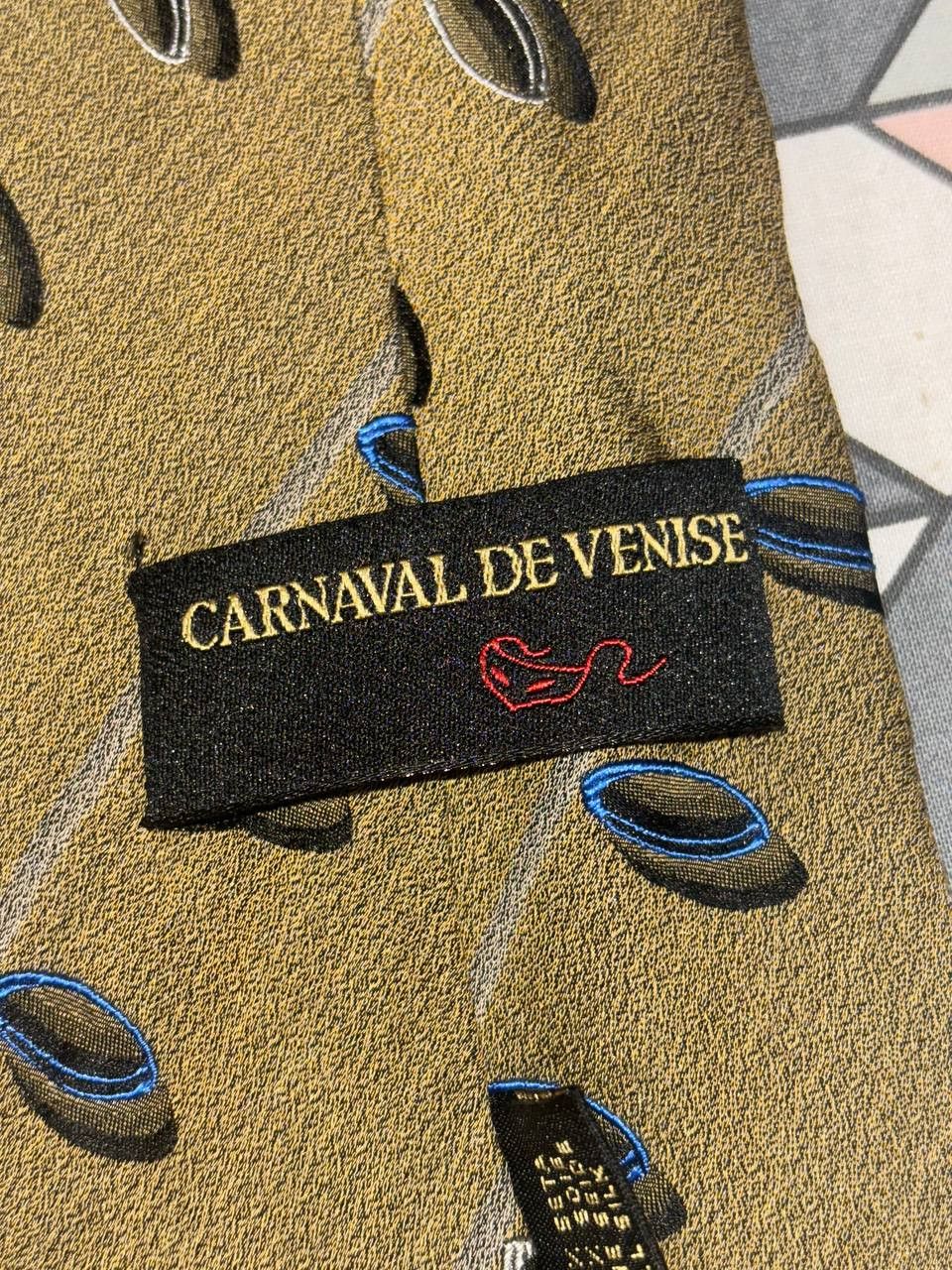 Vintage Vintage tie CARNAVAL DE VENISE Made in Italy 100% silk Size ONE SIZE - 8 Thumbnail