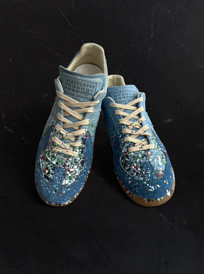 Maison Margiela Blue Splatter GATs