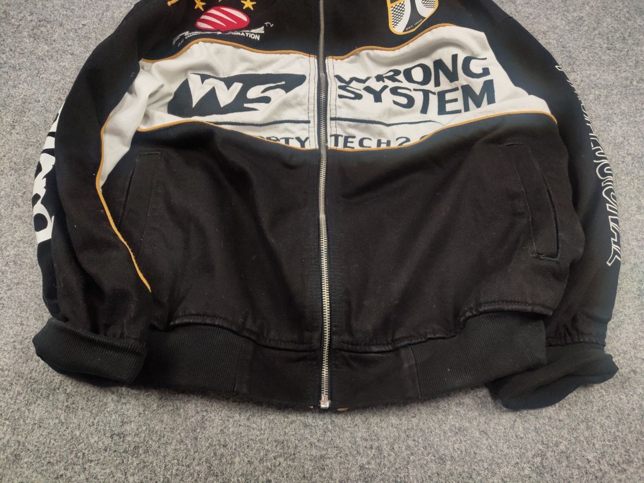 Vintage Vintage Wrong system Fast Race Logo Bomber jacket Racing Y2K Size US M / EU 48-50 / 2 - 8 Thumbnail