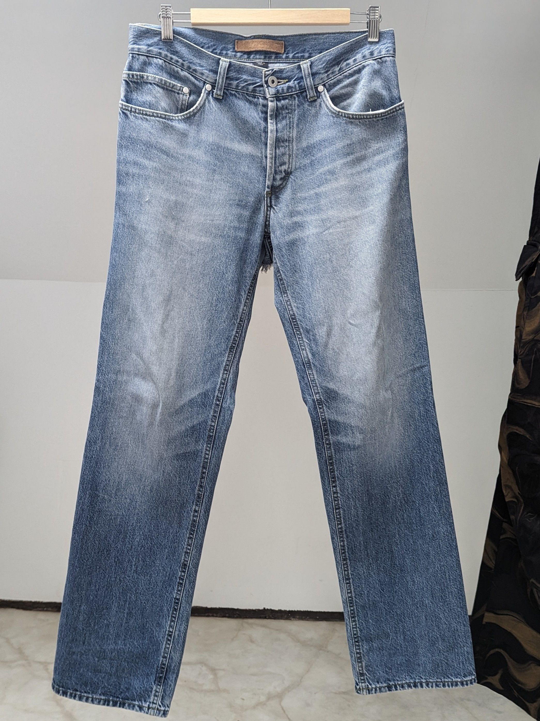 Alexander McQueen Circa 2000 cut-out denim pants Size US 34 / EU 50 - 2 Thumbnail