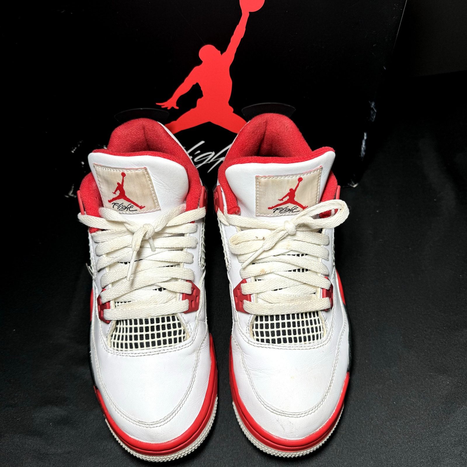Jordan Brand × Nike Size 7 - Air Jordan 4 Retro OG GS Fire Red 2020 Men's Shoes Size US 7 / EU 40 - 4 Thumbnail