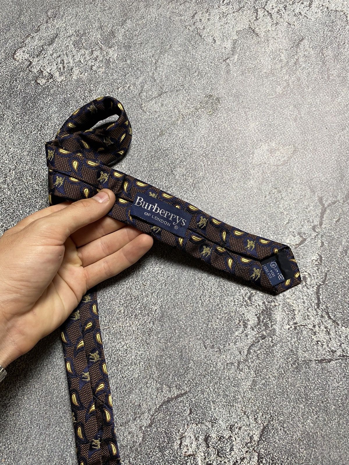 Burberry Burberrys tie vintage silk Size ONE SIZE - 5 Thumbnail