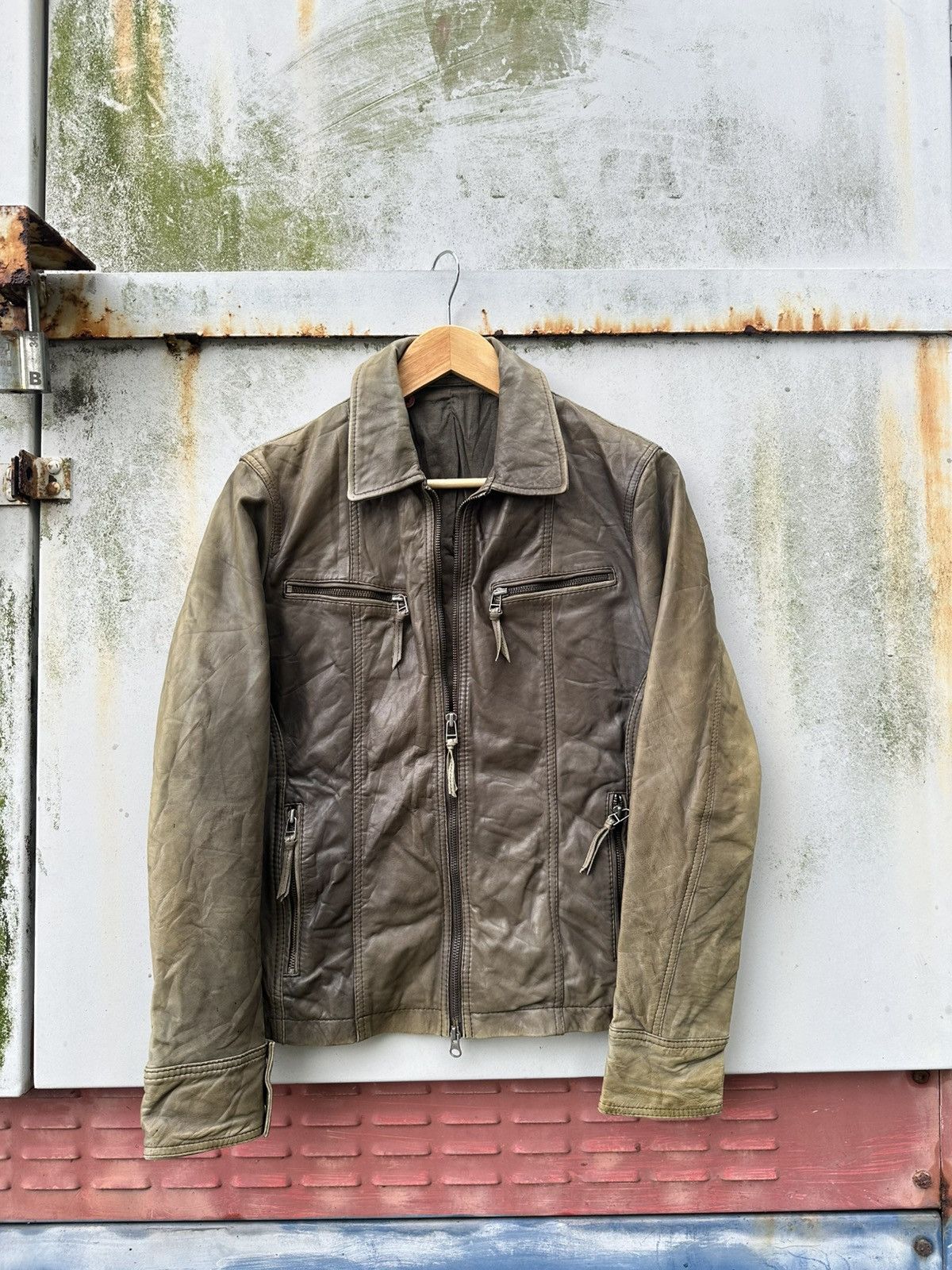 Vintage 👹Vintage Hemispheres Paris Leather Jacket Size US S / EU 44-46 / 1 - 1 Thumbnail