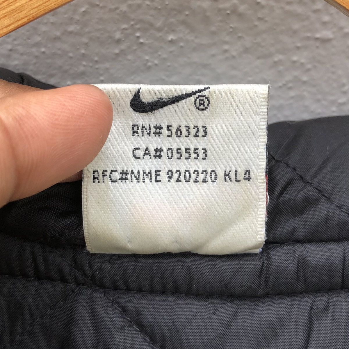 Nike Vintage NIKE NOMO Big Logo Lined Quilted Hoodie Coach Jacket Size US XL / EU 56 / 4 - 17 Thumbnail