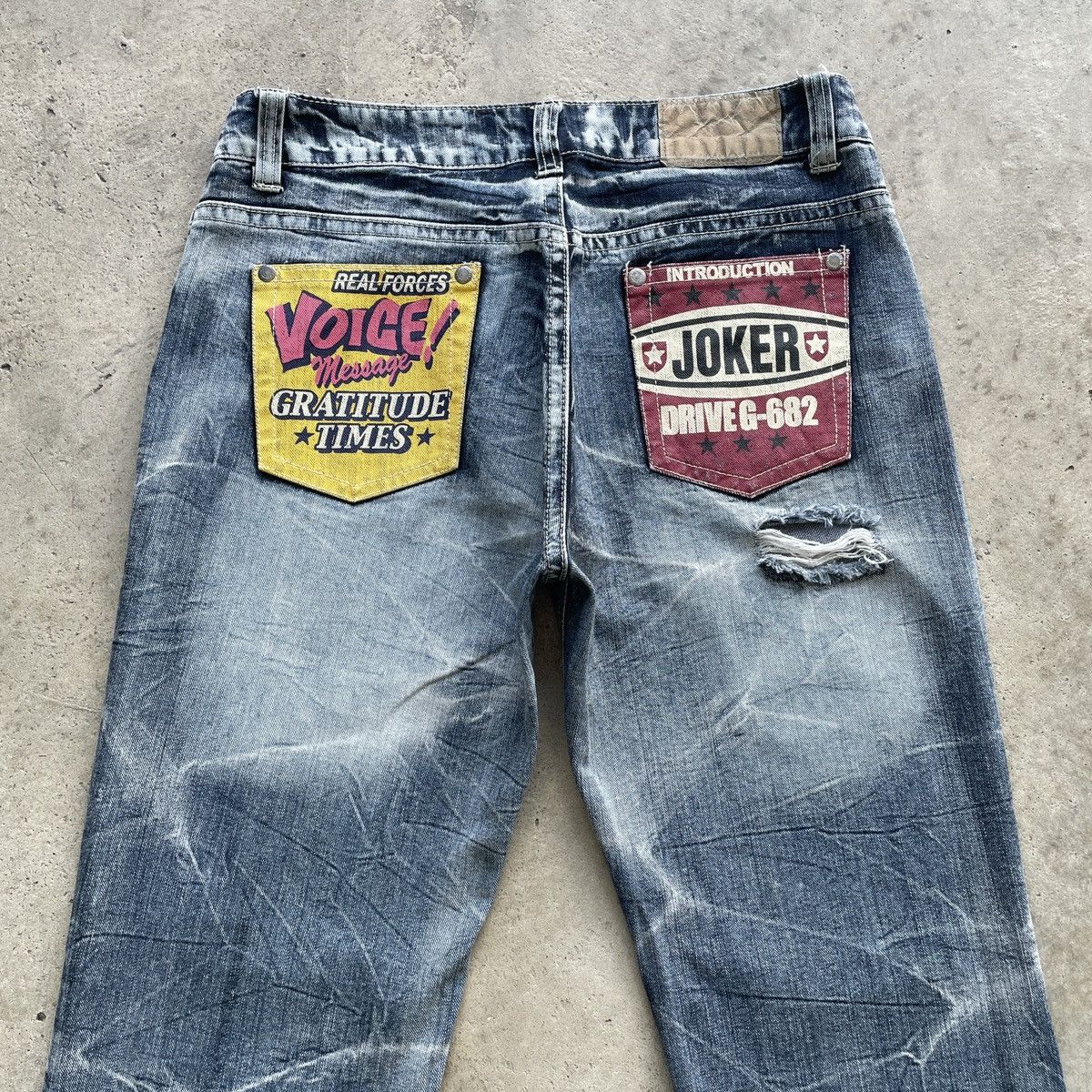 Japanese Brand Vintage Japan Ripped Jeans Faded Distressed Denim Pants RARE Size US 34 / EU 50 - 10 Thumbnail