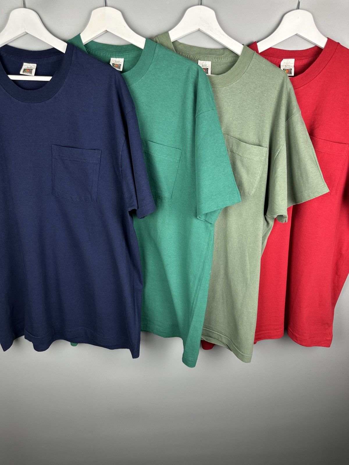 Vintage Bundle 90s Fruit Of The Loom FOTL Single Stitch Blank TShirt Size US XL / EU 56 / 4 - 1 Thumbnail