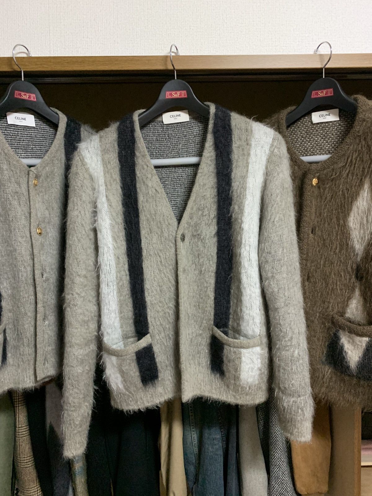 Celine CELINE 24AW HEDI BRUSHED CARDIGAN XL Size US XL / EU 56 / 4 - 1 Thumbnail