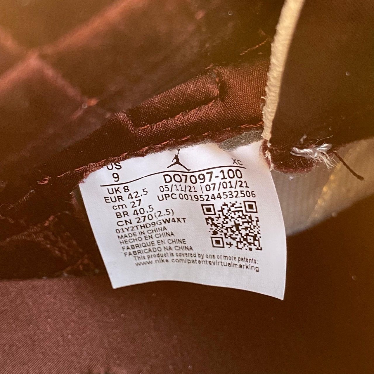 A Ma Maniere × Nike Air Jordan 1 Retro High OG A Ma Maniére “Burgundy Crush” Size US 9 / EU 42 - 14 Thumbnail