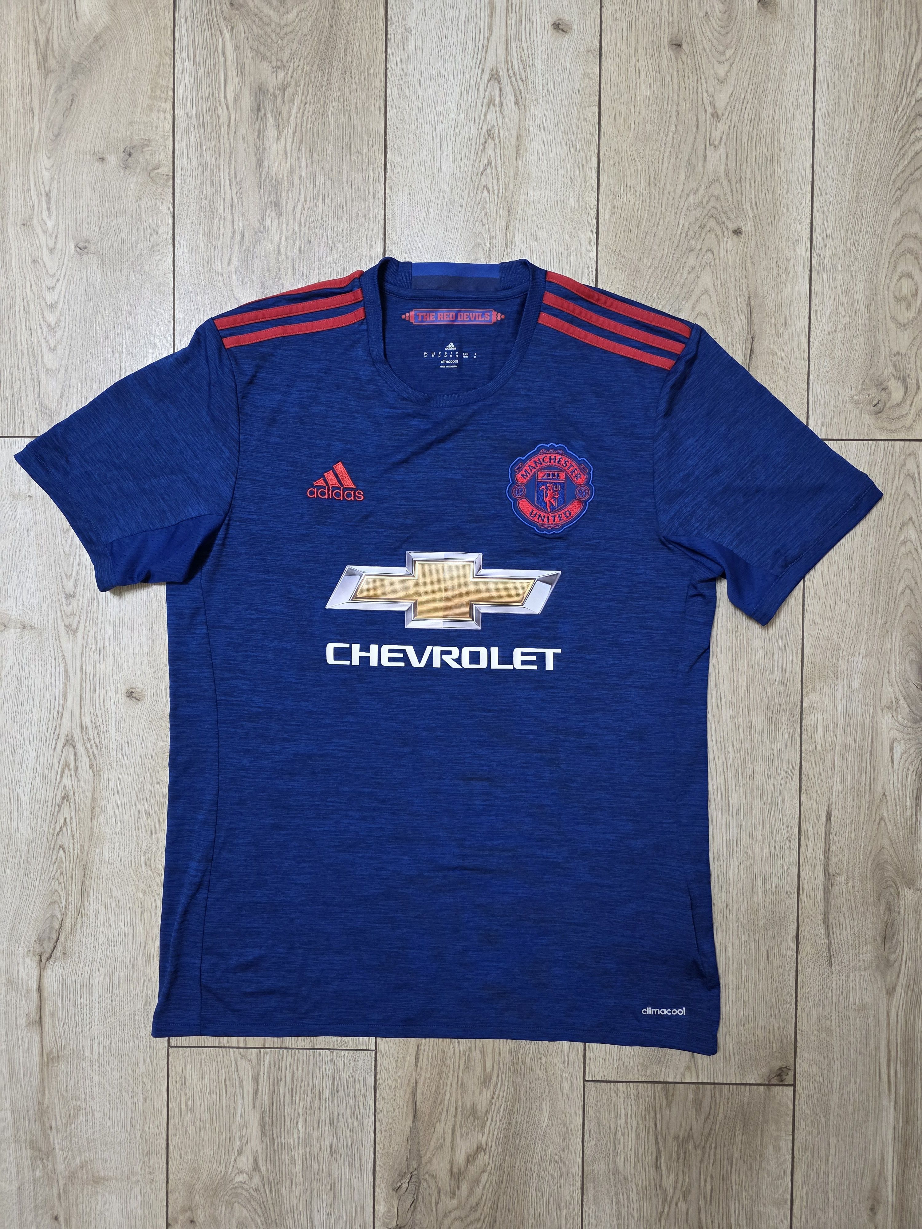 Adidas MANCHESTER UNITED 2016 2017 AWAY FOOTBALL SOCCER JERSEY Size US M / EU 48-50 / 2 - 1 Thumbnail