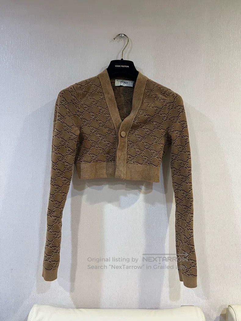 Other Fendi Short cardigan with logo Size XXS / US 00 / IT 34 - 1 Thumbnail