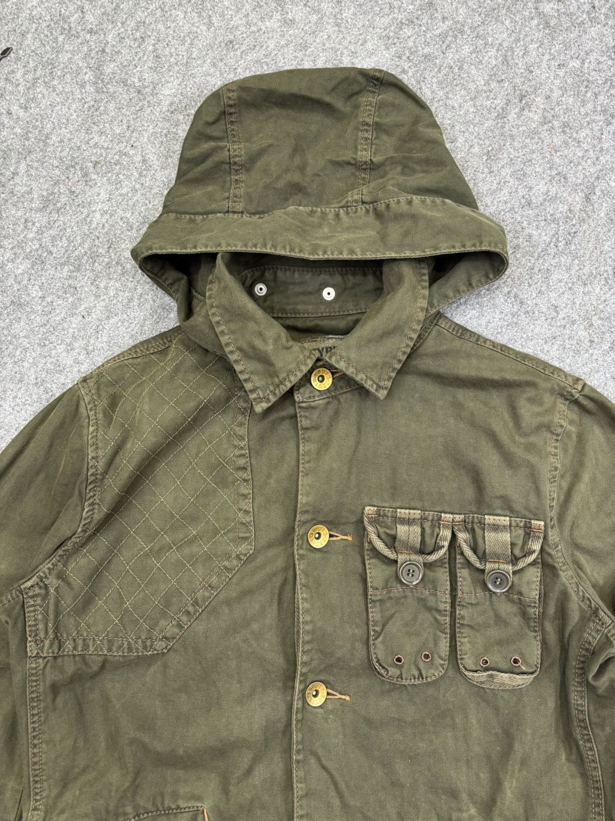 Edwin 💥Archival💥Edwin Guerilla Style HBT Fabric Jacket F919 Size US L / EU 52-54 / 3 - 8 Thumbnail