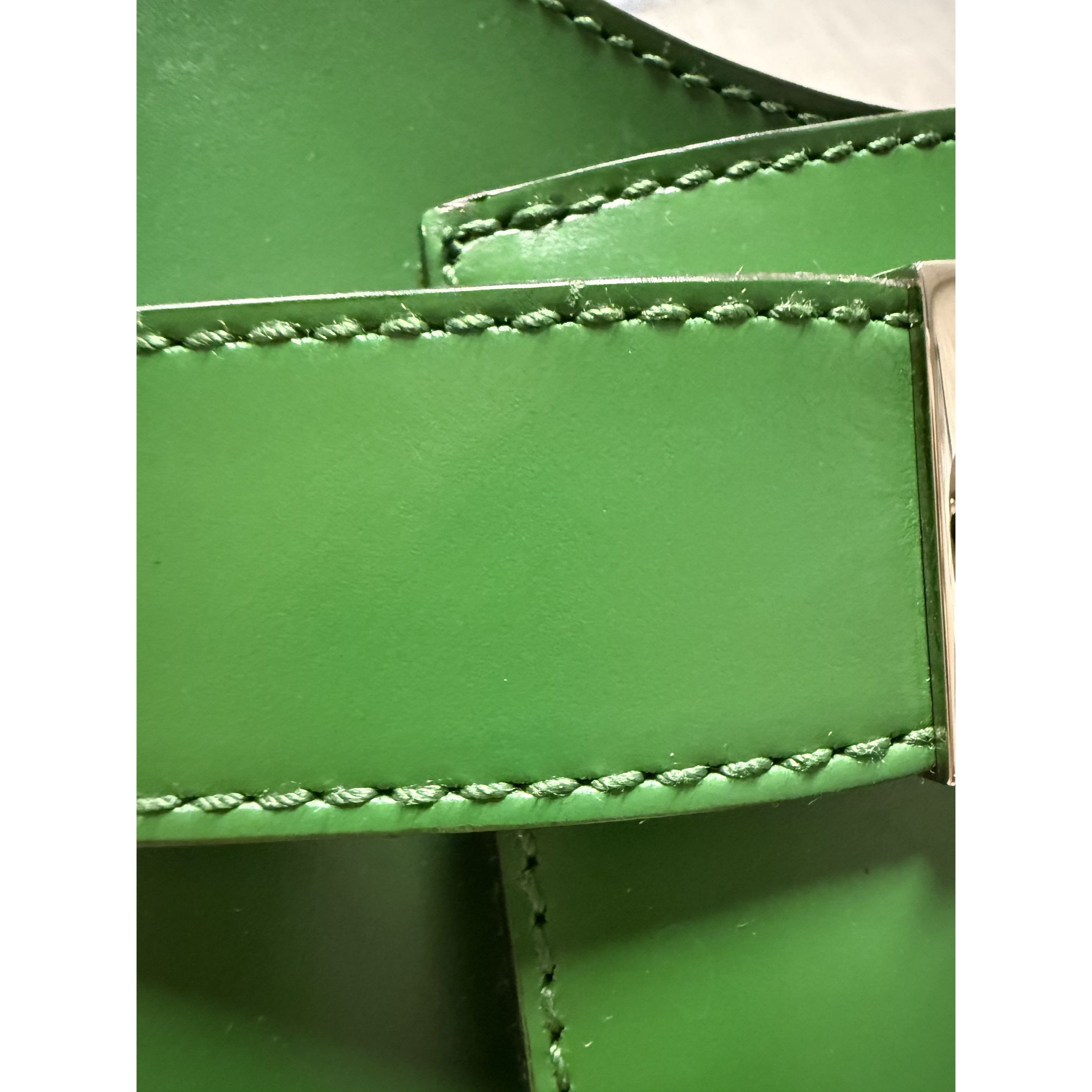 Salvatore Ferragamo Salvatore Ferragamo Green Leather Shoulder Bag With Silver B Size ONE SIZE - 8 Thumbnail