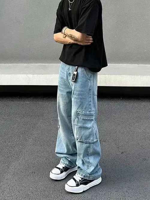Designer × Japanese Brand × Vintage faded baggy flared cargo pants Size US 32 / EU 48 - 2 Thumbnail