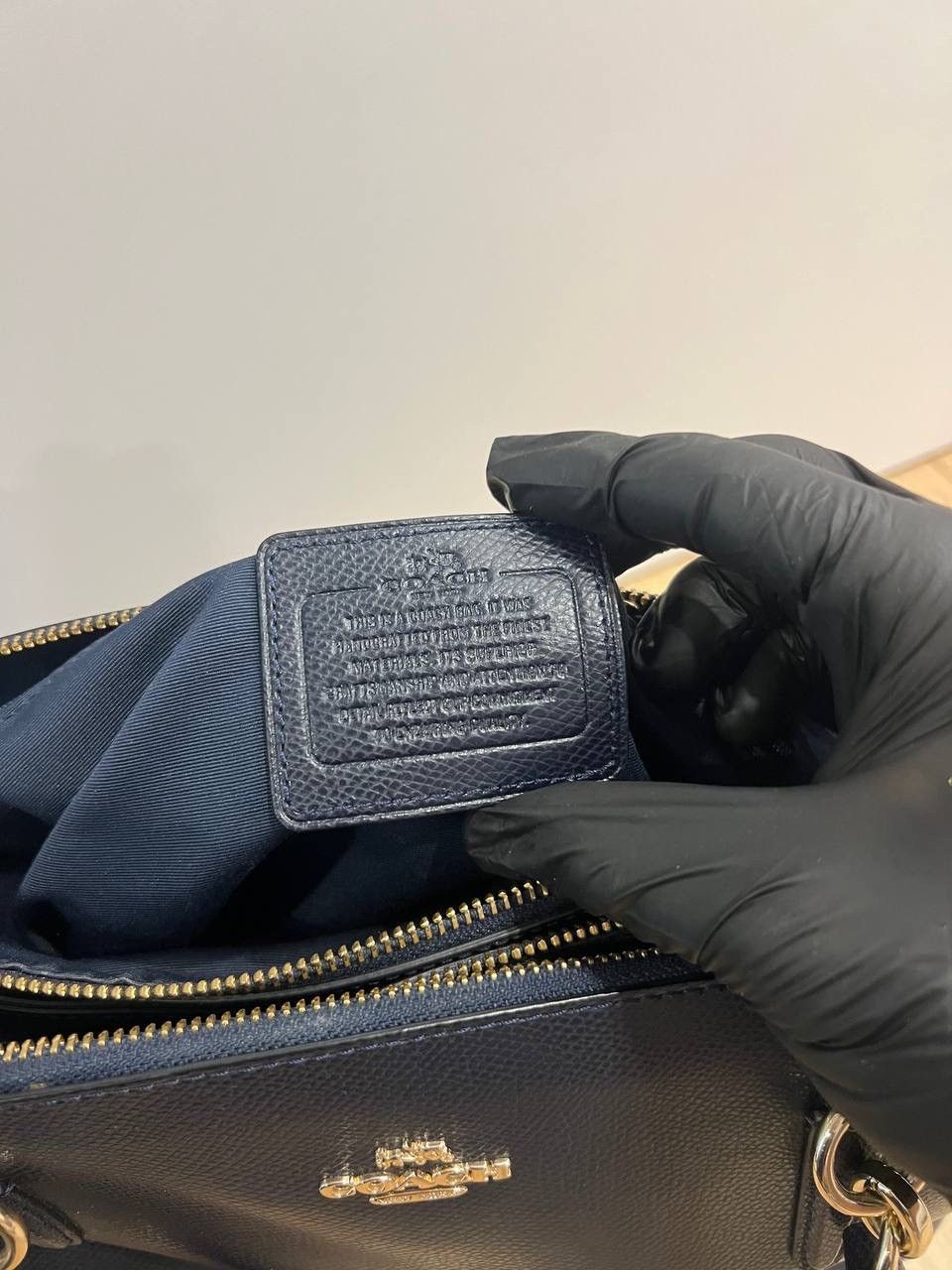 Coach Coach Black Blue Leather Large Size ONE SIZE - 18 Thumbnail